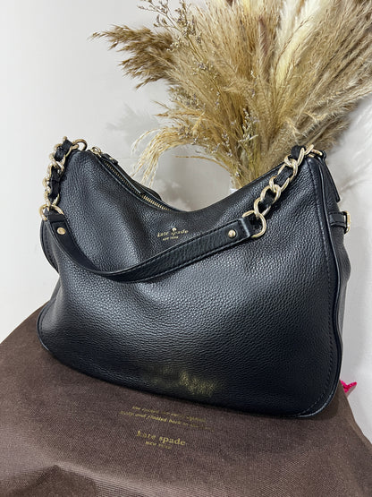 Kate Spade Pine Street Finley Black Leather Bag