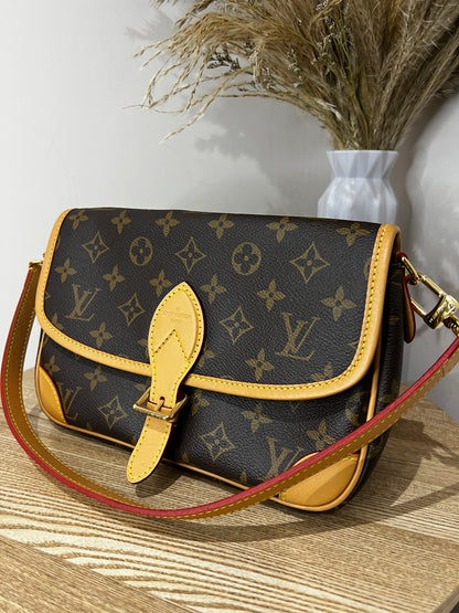 Louis Vuitton Diane Satchel with additional canvas strap