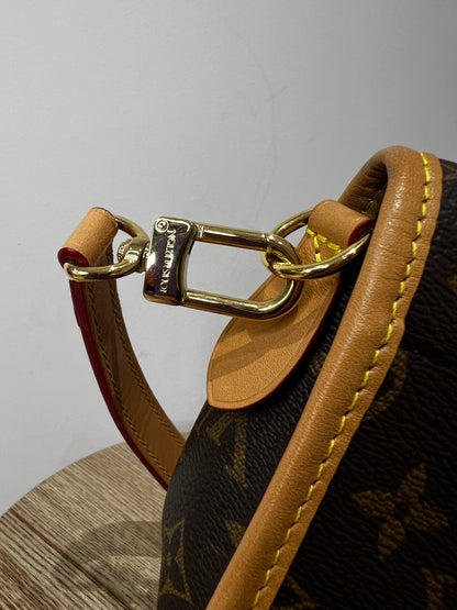 Louis Vuitton Diane Satchel with additional canvas strap