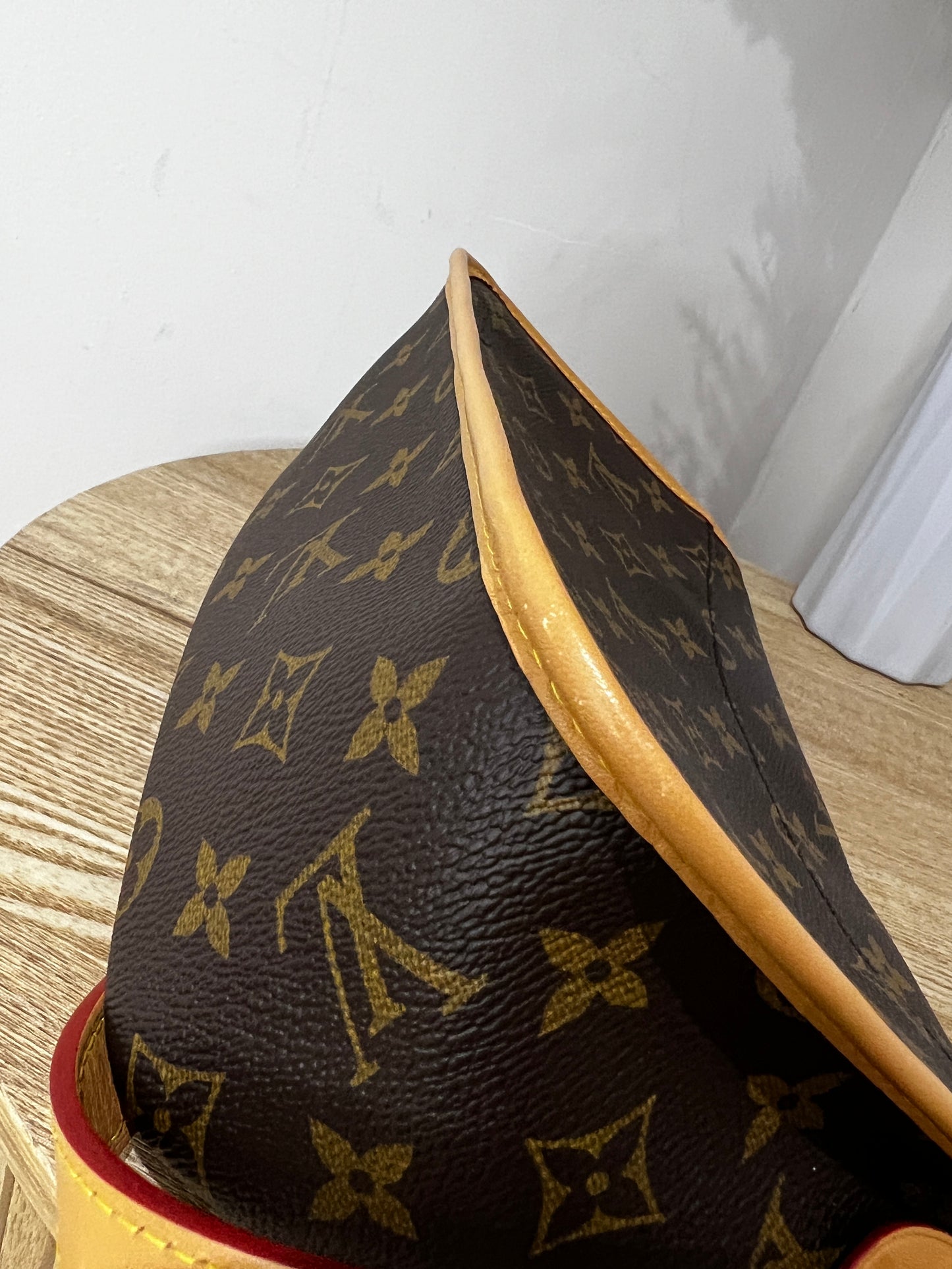 Louis Vuitton Diane Satchel with additional canvas strap