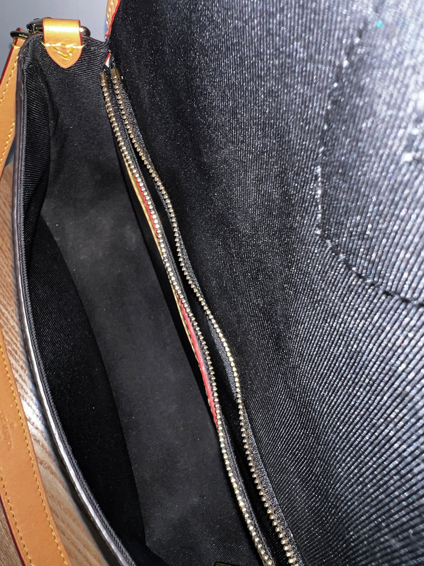 Louis Vuitton Diane Satchel with additional canvas strap