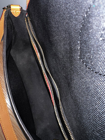 Louis Vuitton Diane Satchel with additional canvas strap