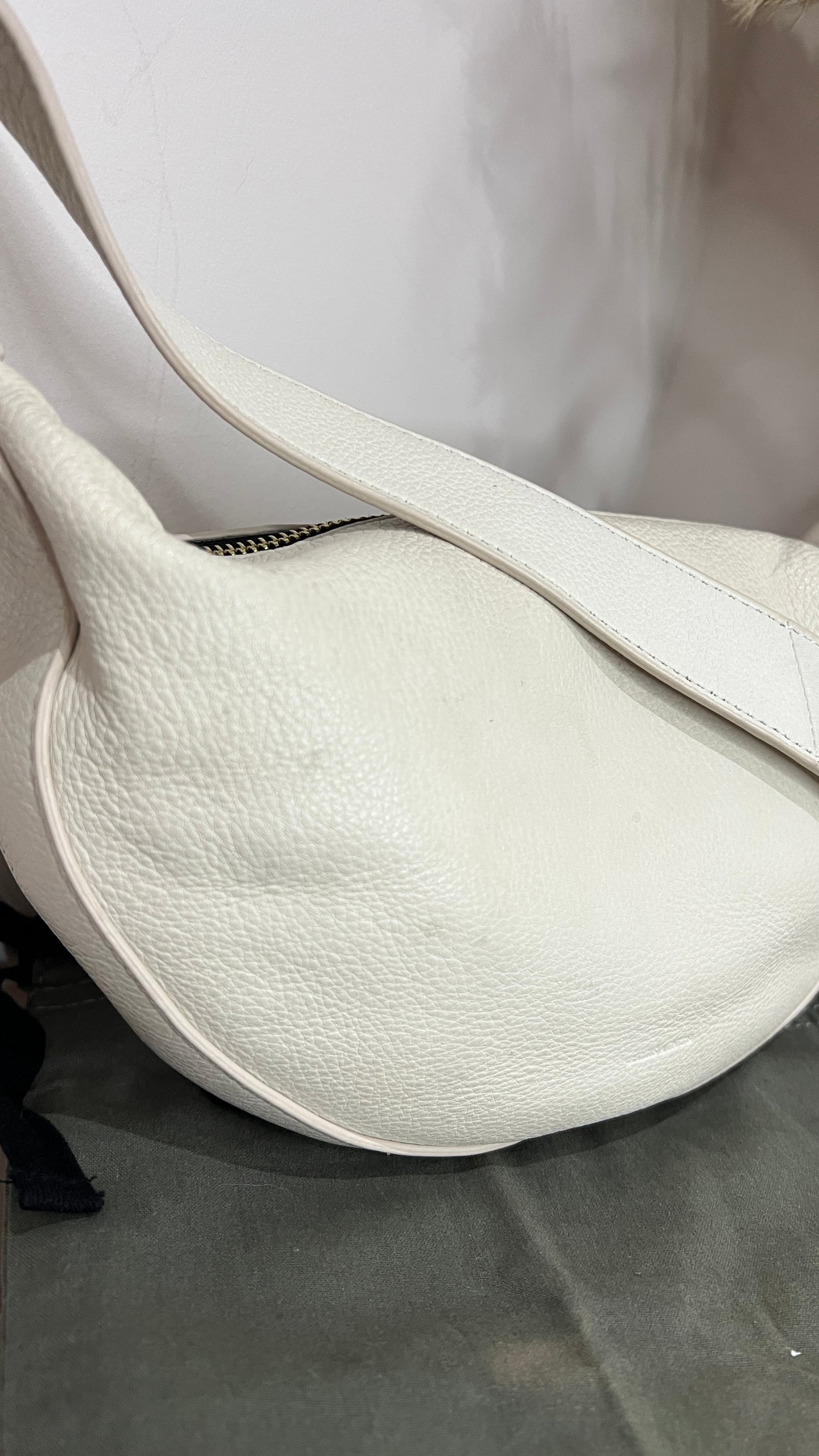 Allsaints White Half Moon Cross Body Bag