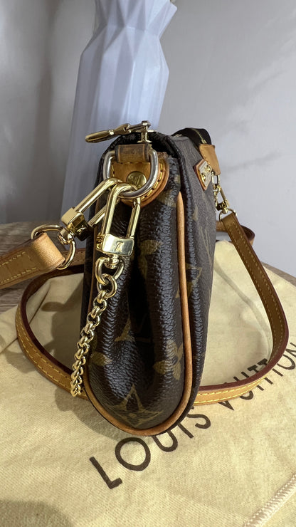 Louis Vuitton Brown Monogram Eva Pochette with Dual Strap