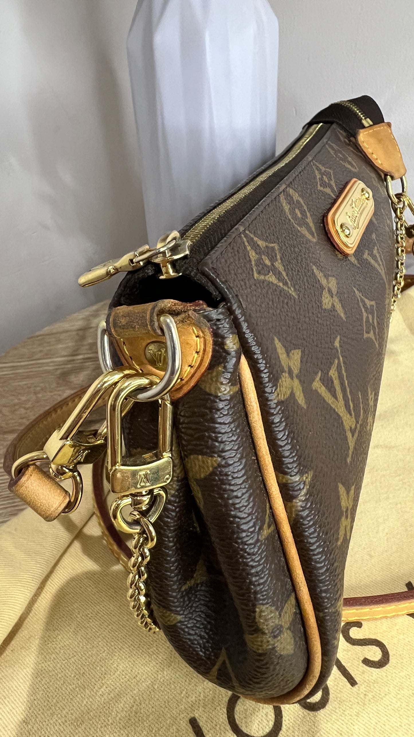 Louis Vuitton Brown Monogram Eva Pochette with Dual Strap
