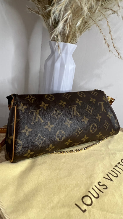Louis Vuitton Brown Monogram Eva Pochette with Dual Strap