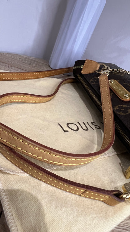 Louis Vuitton Brown Monogram Eva Pochette with Dual Strap