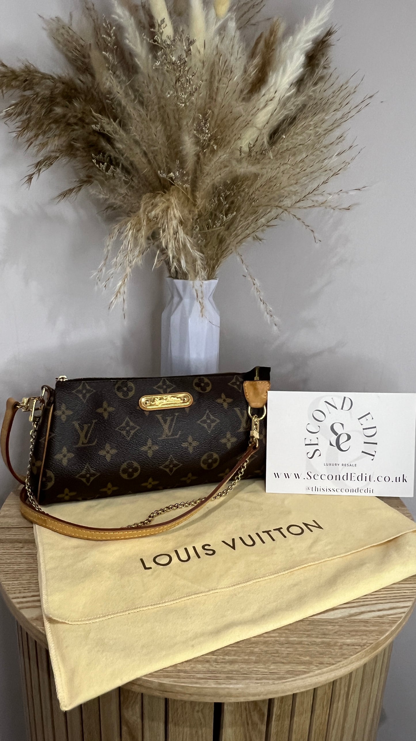 Louis Vuitton Brown Monogram Eva Pochette with Dual Strap