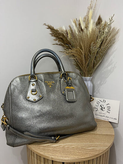 Prada Vitello Daino Bowler Bag - Second Edit
