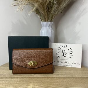 Mulberry Cross Grain Oak Classic Wallet